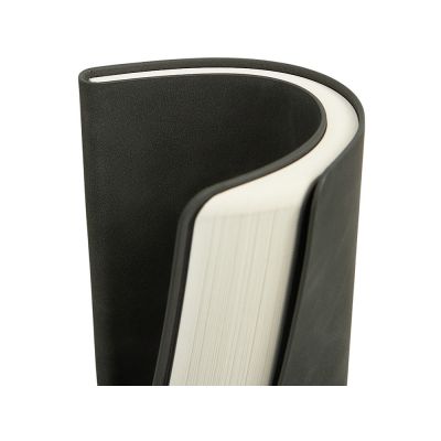 Блокнот А5 в гибкой обложке Chaplin, серый-10