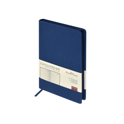 Ежедневник А5 Megapolis Color New soft-touch, синий-0