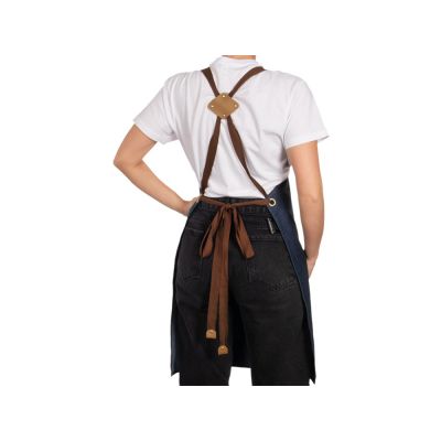 Джинсовый фартук с карманами Fry, синий-8