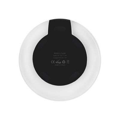 Беспроводная зарядка Pod со светодиодной подсветкой, черный-5