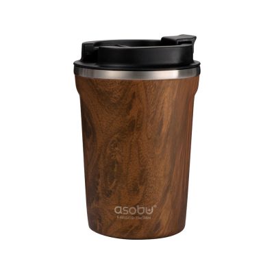 Термокружка CAFe COMPACT, 380 мл, wood-1