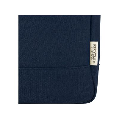 Рюкзак для 15-дюймового ноутбука Joey объемом 15 л из брезента, переработанного по стандарту GRS, со сворачивающимся верхом, темно-синий-6