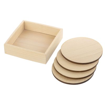 Набор круглых костеров на подставке Drink-2