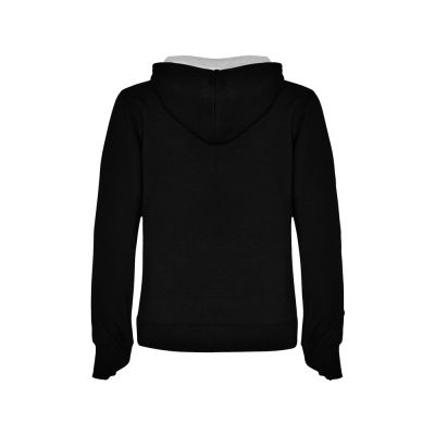 Толстовка с капюшоном Urban женская, черный/серый меланж-1