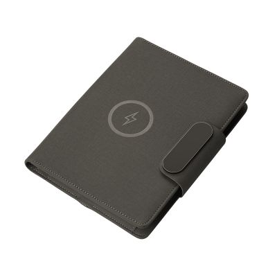 Подарочный набор металлическая ручка и блокнот А5 Twilight  со светящимся логотипом и пауэрбэнком-6