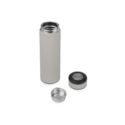 Термос Confident с покрытием soft-touch 420мл, серый-2