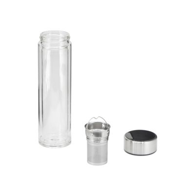 Стеклянный термос с индикатором температуры Tapp, 500 мл, серебристый-1