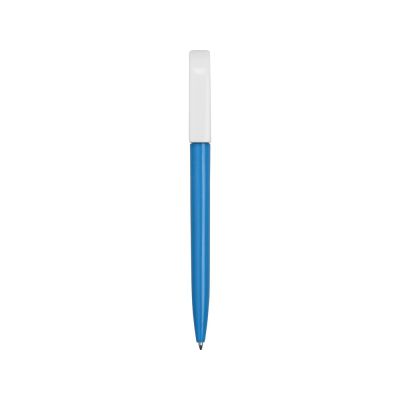 Ручка пластиковая шариковая Миллениум Color BRL, голубой/белый-1