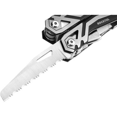 Мультитул Rocktol 21 в 1 с пружинными плоскогубцами, нержавеющая сталь, нейлоновый чехол-3