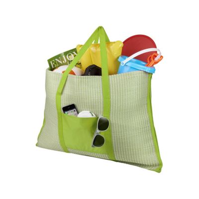 Пляжная складная сумка-тоут и коврик Bonbini, лайм-4