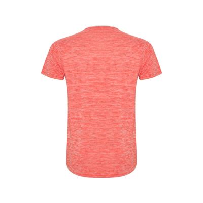 Спортивная футболка Zolder мужская, белый/меланжевый неоновый коралловый-1