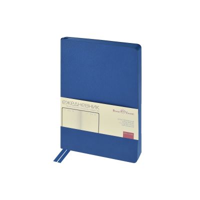 Ежедневник недатированный А5 Megapolis Nappa Flex, синий-0