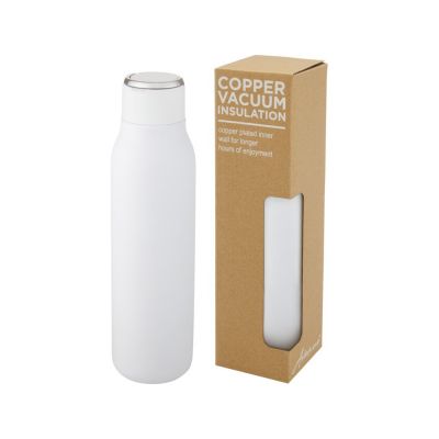 Marka, медная бутылка объемом 600 мл с вакуумной изоляцией и металлической петлей, белый-0
