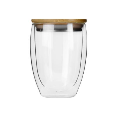 Стакан Valday с двойными стекнами и бамбуковой крышкой, 350 мл-2