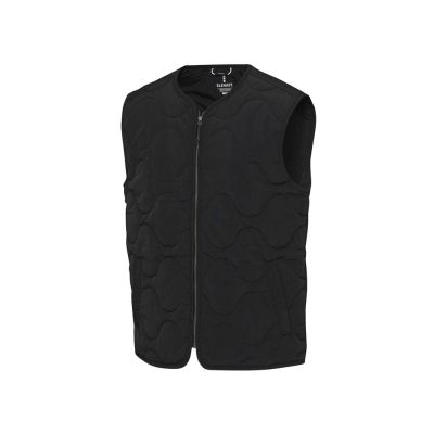 Quartz утепленный жилет унисекс из переработанного материала GRS - сплошной черный-0