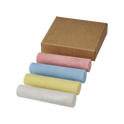 Набор мелков в натуральной коробке 4 единицы-0