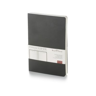 Ежедневник А5 недатированный Megapolis Velvet Flex, черный-0