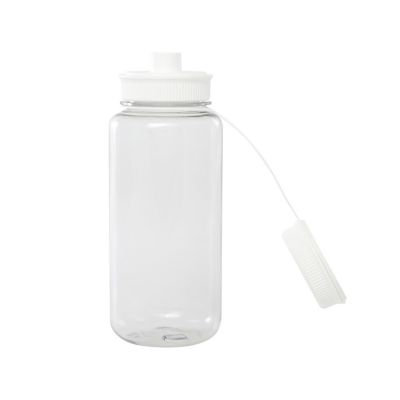 Спортивная бутылка Ryder из переработанного ПЭТ-пластика объемом 900 мл с многофункциональной крышкой, сертифицированная RCS - Белый-3