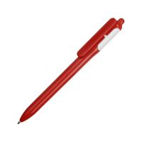 Ручка шариковая цветная, красный/белый