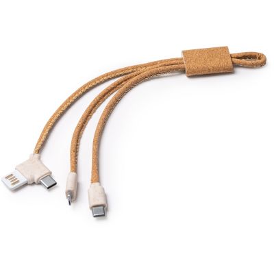 Зарядный кабель 5-в-1 Sevek, натуральный-0