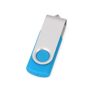 Флеш-карта USB 2.0 16 ГБ Квебек, голубой-0