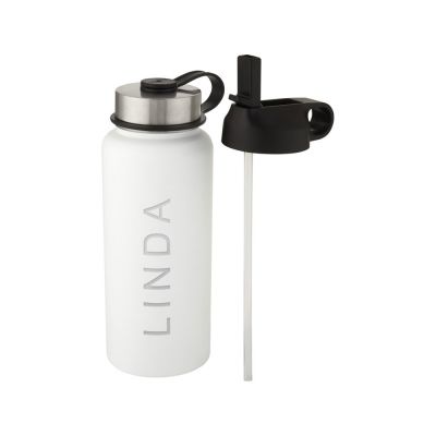 Supra медная спортивная бутылка объемом 1 л с вакуумной изоляцией и 2 крышками, белый-4