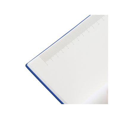 Набор блокнот в гибкой обложке А5 и металлическая шариковая ручка Nabokov, синий-7