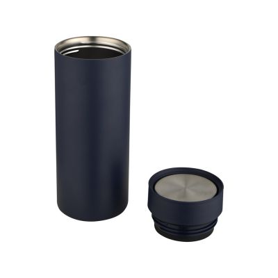 Illuminate бутылка для воды объемом 650 мл из переработанной нержавеющей стали RCS с двойными стенками и набором из 3 крышек - Синий Navy-3