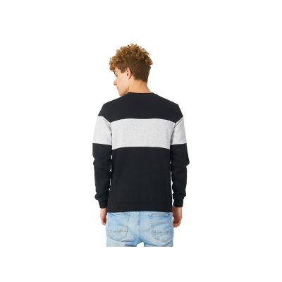 Свитшот блокинг Edinburgh, черный/серый меланж, мужской-2