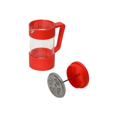 Пластиковый френч-пресс Intense, 600мл, красный-1