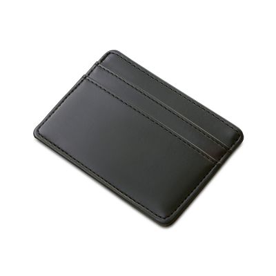 Картхолдер для двух карт и наличных денег с зажимом Crave, черный-0