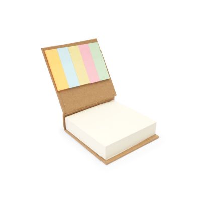 Блок для записей BOSCO в обложке из переработанного картона, бежевый-0