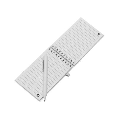 Антибактериальный набор с блокнотом и стаканом  Safe work, белый-2