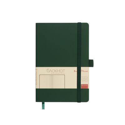 Блокнот А5  City Flex на резинке, зеленый-2