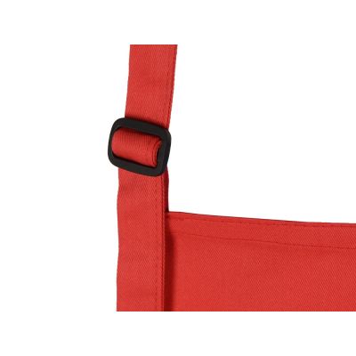Хлопковый фартук 180gsm, красный-4