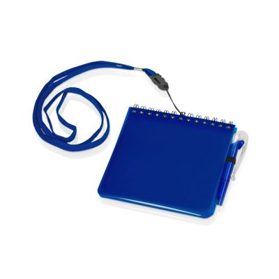 Блокнот А6 Журналист с ручкой, синий-0