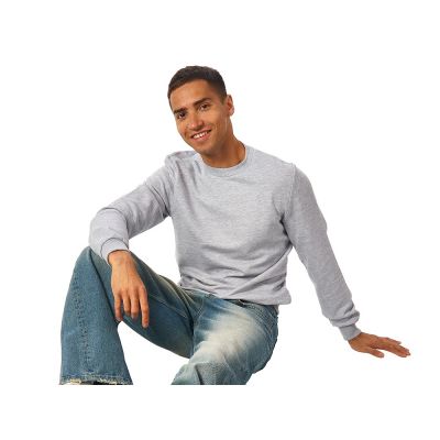 Свитшот Monaco унисекс, серый меланж-3