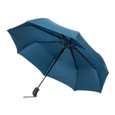 Зонт-полуавтомат Roof с куполом из переработанного пластика, морская волна 3025C-1