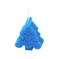Свеча Елочка, синий