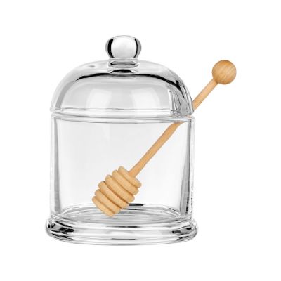 Стеклянная емкость для меда с ложкой Vira-1