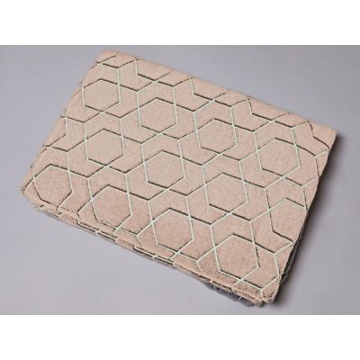 Светящийся в темноте плед Lattice бежевый-3