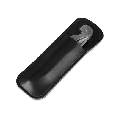Футляр для штопора из искусственной кожи Corkscrew Case, черный-0