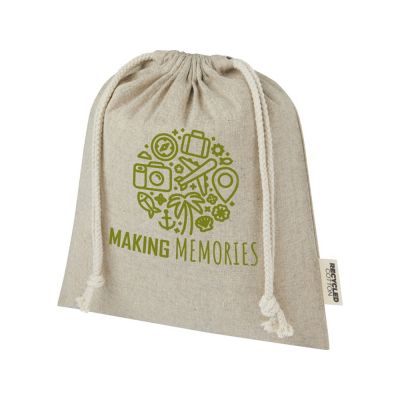 Средняя подарочная сумка Pheebs объемом 1,5 л из хлопка плотностью 150 г/м2, натуральный-4