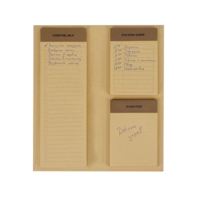 Планер с отрывными листами Write & Plan, натуральный-3