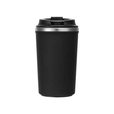 Герметичная термокружка на присоске Kick, 350 мл, черный-5