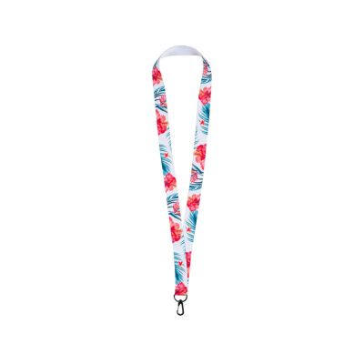 Ланъярд 2 см под сублимацию с трендовым карабином, черный-1