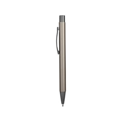 Ручка металлическая soft-touch шариковая Tender, серо-стальной-2