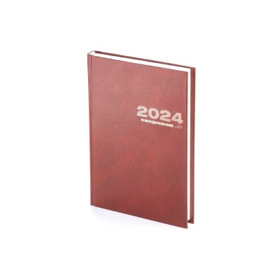 Ежедневник А5 датированный Бумвинил 2025, коричневый-0