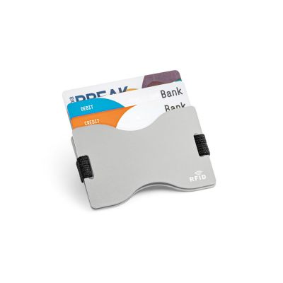 MULLER. Визитница с защитой RFID, Сатин серебро-1