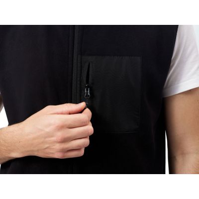 Жилет флисовый Trondheim унисекс, черный-8